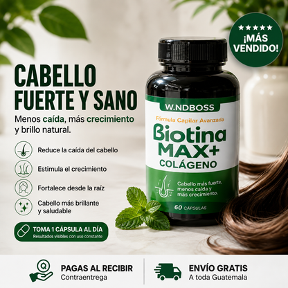 Biotina MAX+ Colágeno ®