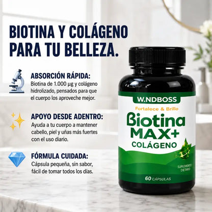 Biotina MAX+ Colágeno ®