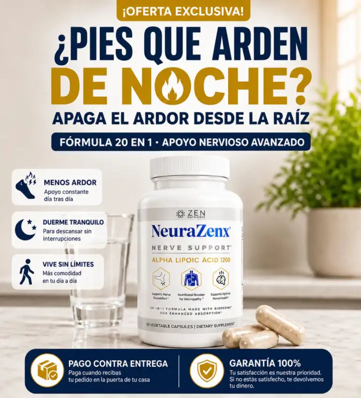 NeuraZenx® Soporte Nervioso 90 Cápsulas